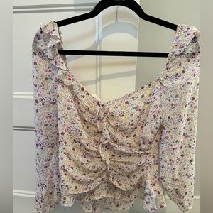 ASTR the Label Floral Blouse